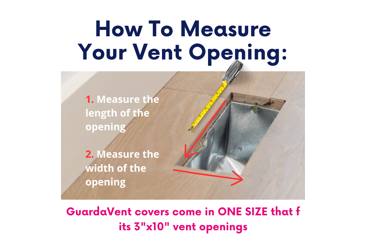 Vent Covers/Registers - Safe for Floors and Ceilings - Babyproof/Childproof - Fits 3"x 10" & 4"x10" Vent Openings - GuardaVent by Karymi