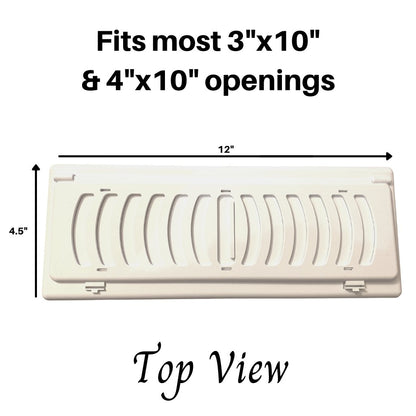 Babyproof Childproof Floor Vent Covers/Registers - Fits 3"x10" and 4"x10" vent openings - GuardaVent by Karymi