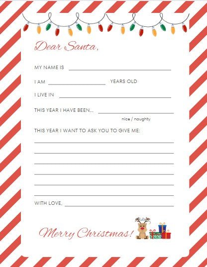 FREE GIFT - Letter to Santa Template - GuardaVent by Karymi